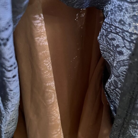 BNWT BCBGMAXAZRIA Aileen Blue Depth Lace Handkerchief Hem (XS) - Picture 5 of 8